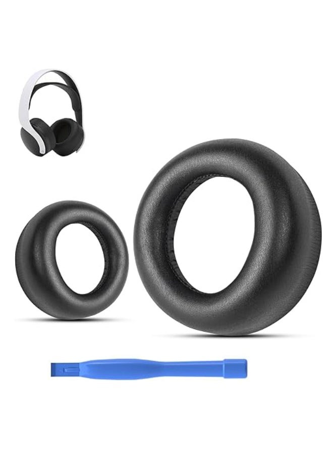 QIRG Replacement Ear Pads for Sony Playstation 5/PS5/Pulse 3D – Soft Memory Foam with Protein Leather Cushions Headset Earpads - Image 1